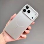 Leather Case iPhone 17 Pro Max - grey