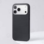 Leather Case iPhone 17 Pro max - black